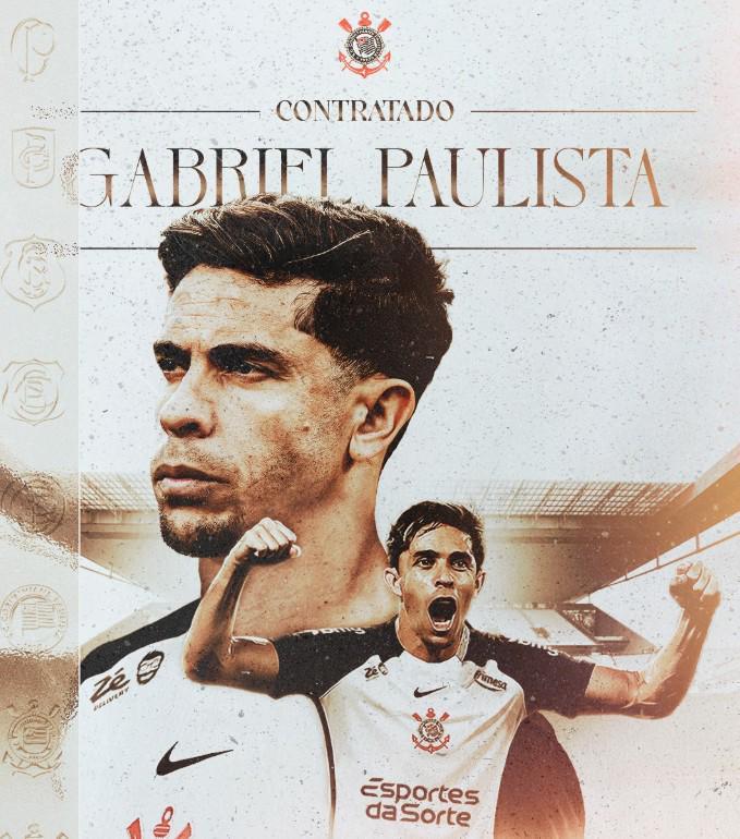 官方：阿森纳和马竞旧将加布里埃尔-保利斯塔加盟科林蒂安